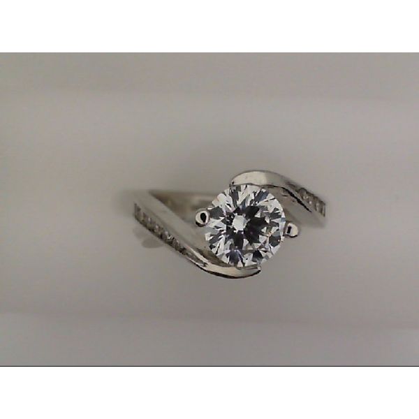 14K White Gold CZ & Diamond Ring Vandenbergs Fine Jewellery Winnipeg, MB