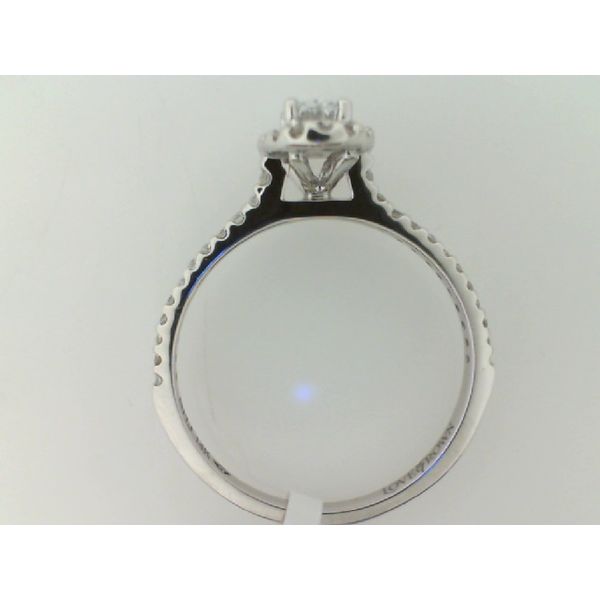 14K White Gold Oval Halo Engagement Ring Image 2 Vandenbergs Fine Jewellery Winnipeg, MB