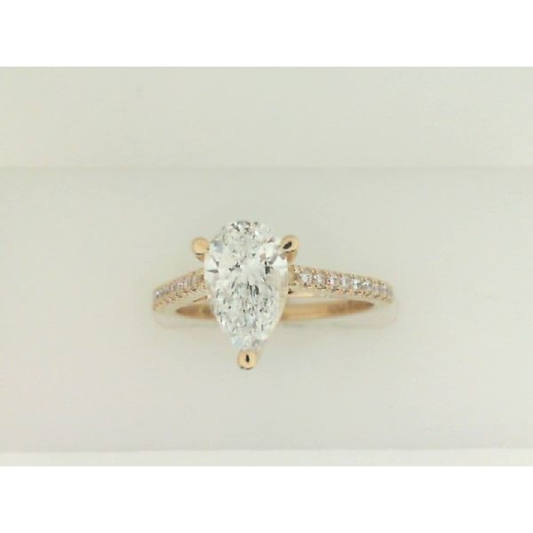 14K Yellow Gold Pear Diamond Engagement Ring Vandenbergs Fine Jewellery Winnipeg, MB