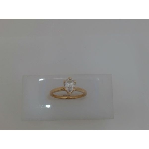 14K Yellow Gold Pear Diamond Engagement Ring Image 2 Vandenbergs Fine Jewellery Winnipeg, MB
