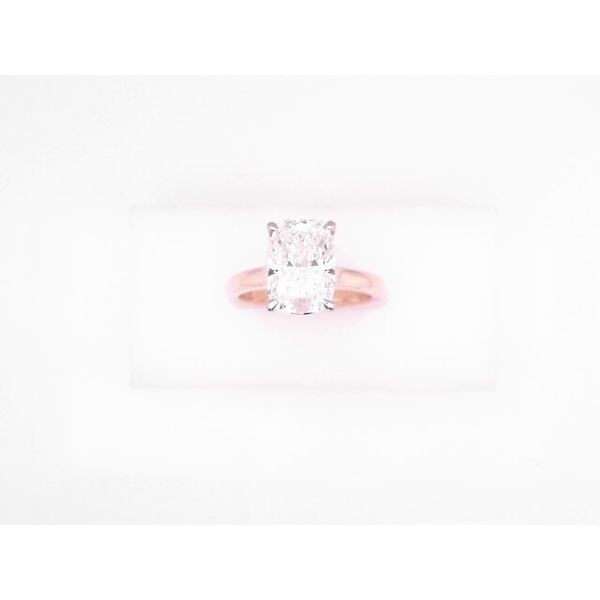 Two-Tone Elongated Cushion-Cut Diamond Engagement Ring Vandenbergs Fine Jewellery Winnipeg, MB