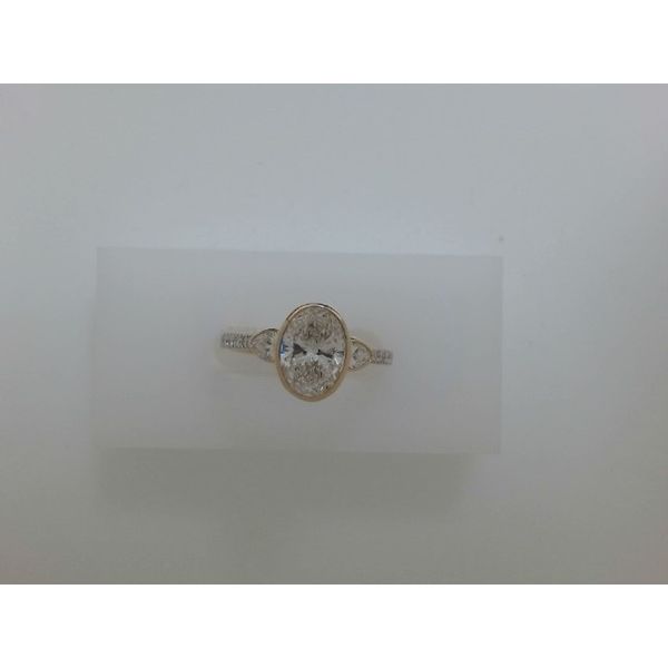 14K Yellow Gold Diamond Bezel Engagement Ring Vandenbergs Fine Jewellery Winnipeg, MB