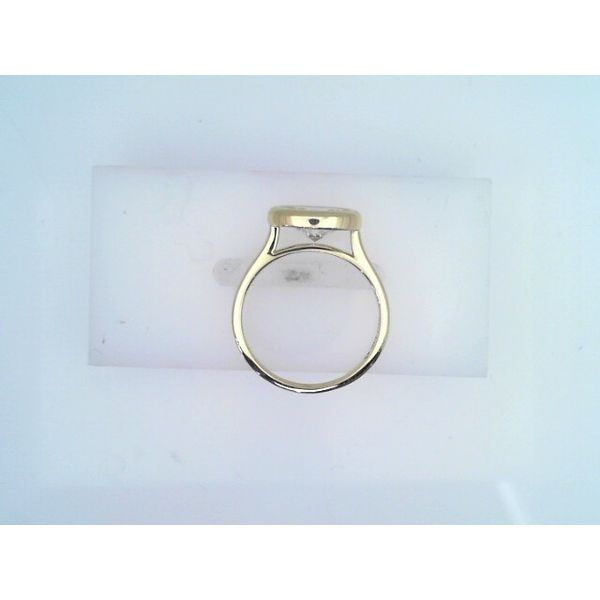 14K Gold Bezel-Set Oval Diamond Engagement Ring Image 2 Vandenbergs Fine Jewellery Winnipeg, MB