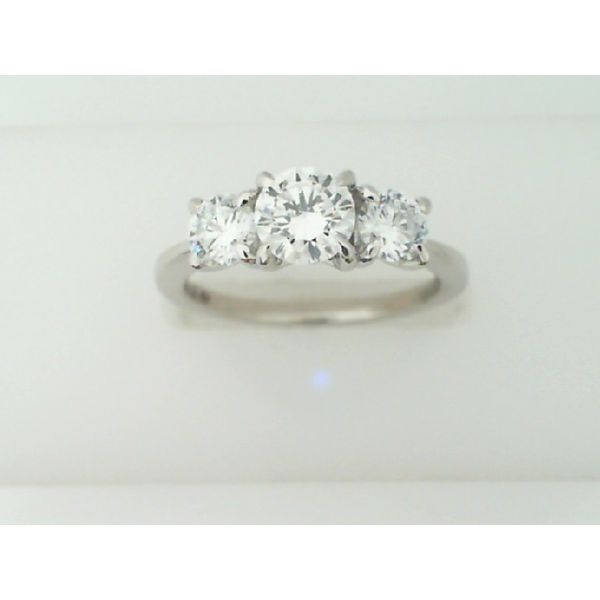14K White Gold 3-Stone Diamond Engagement Ring Vandenbergs Fine Jewellery Winnipeg, MB