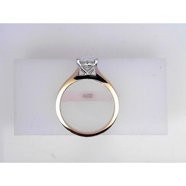 14K Two-Tone Oval Diamond Engagement Ring Image 2 Vandenbergs Fine Jewellery Winnipeg, MB