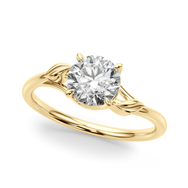 14K Yellow Gold Round Diamond Engagement Ring Vandenbergs Fine Jewellery Winnipeg, MB