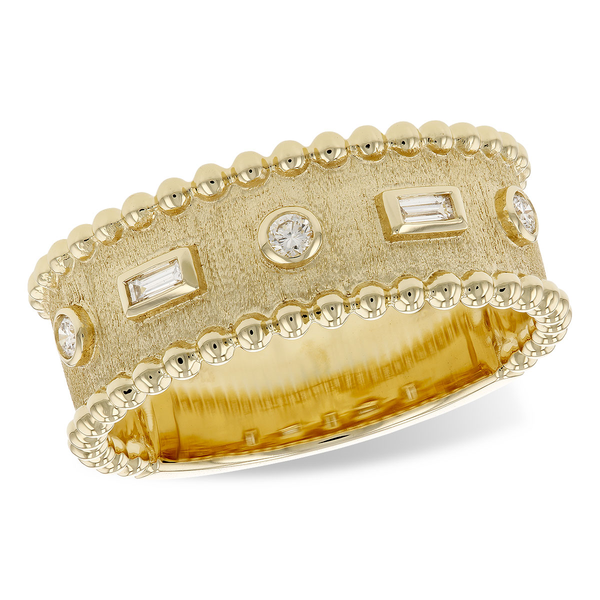 14K Yellow Gold Multi-Shape Diamond Band Vandenbergs Fine Jewellery Winnipeg, MB