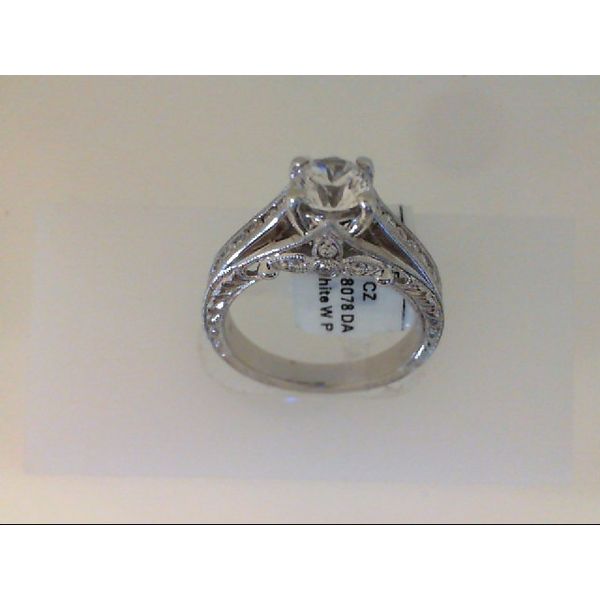 14K White Gold CZ & Diamond Ring Vandenbergs Fine Jewellery Winnipeg, MB