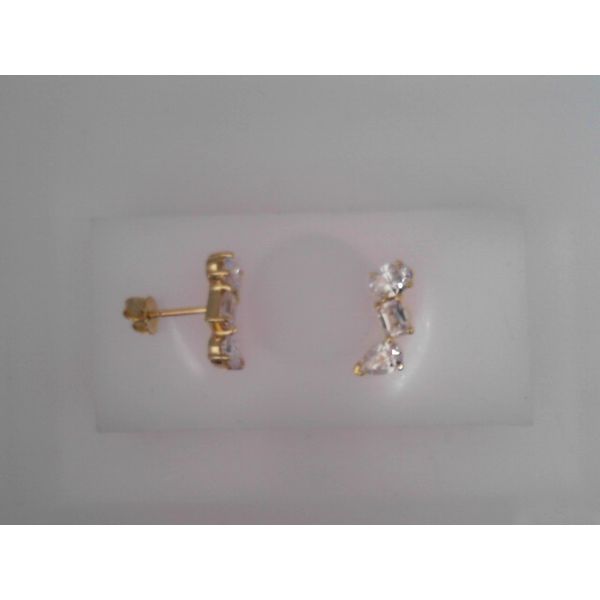 10K Gold Multi-Shape Diamond Climber Earrings Vandenbergs Fine Jewellery Winnipeg, MB