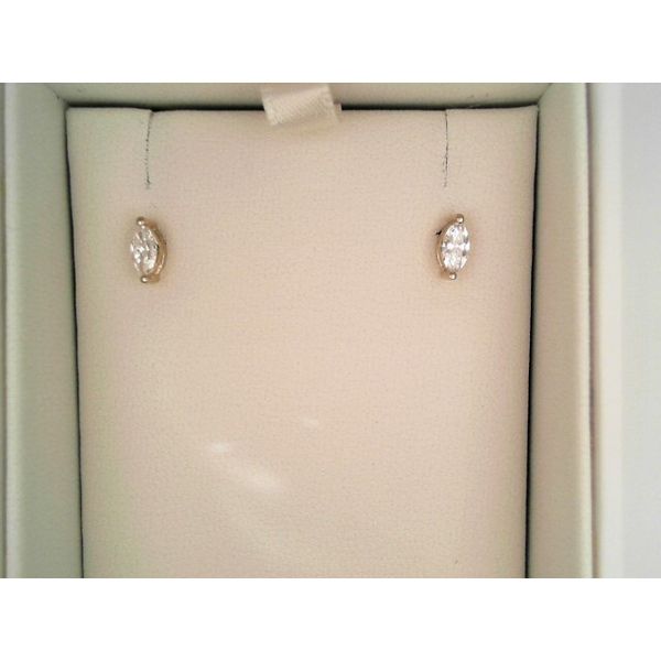 10K Yellow Gold Marquise Diamond Studs Vandenbergs Fine Jewellery Winnipeg, MB