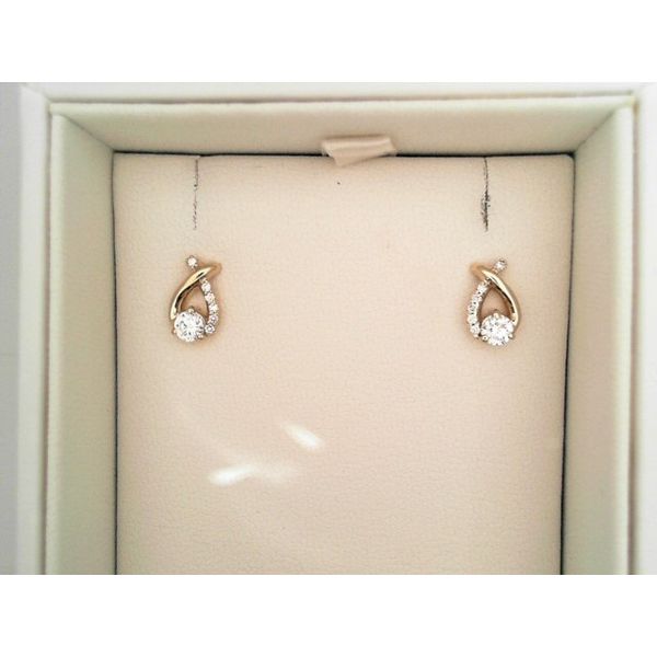10K Yellow Gold Diamond Earrings Vandenbergs Fine Jewellery Winnipeg, MB