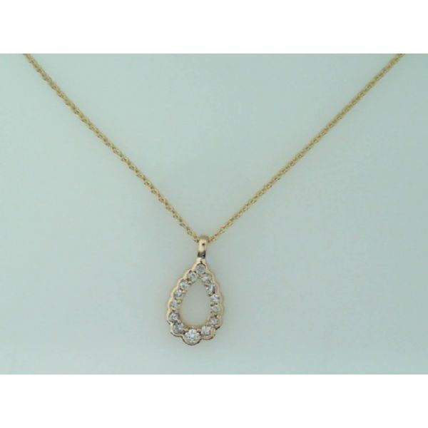10K Gold Diamond Teardrop Necklace Vandenbergs Fine Jewellery Winnipeg, MB
