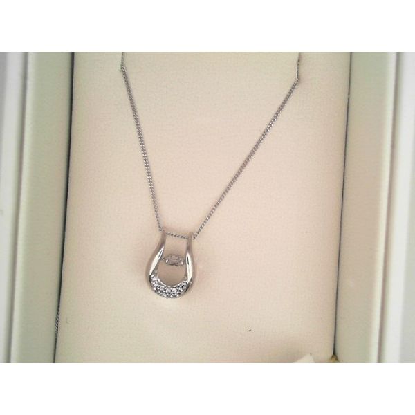 10K White Gold "Dancing Diamond" Necklace Vandenbergs Fine Jewellery Winnipeg, MB