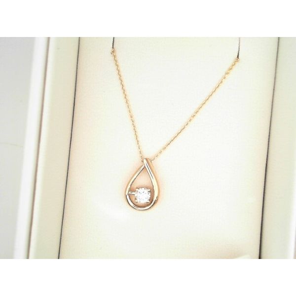 10K Yellow Gold Diamond Teardrop Necklace Vandenbergs Fine Jewellery Winnipeg, MB