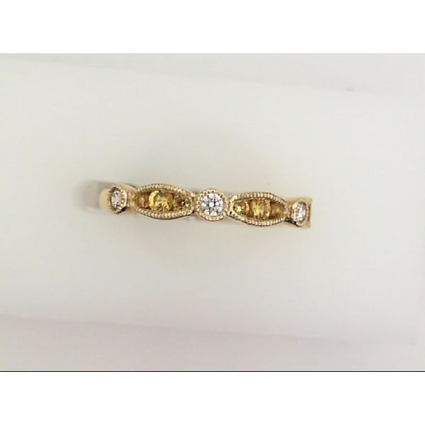 14K Gold Diamond & Yellow Sapphire Band Vandenbergs Fine Jewellery Winnipeg, MB