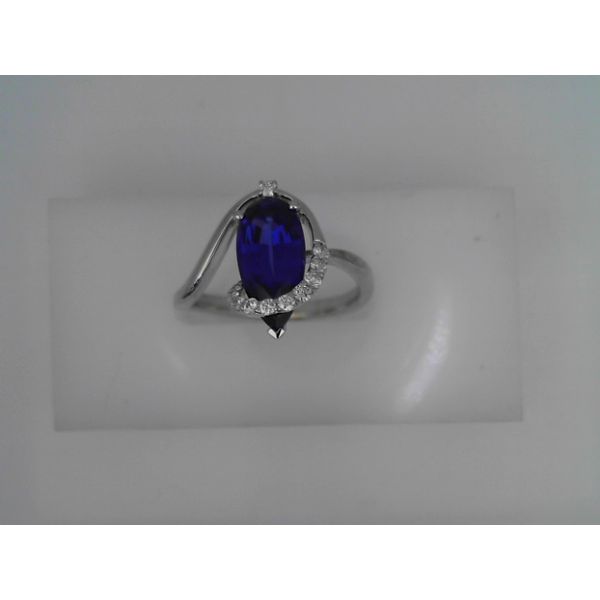 14K White Gold Sapphire & Diamond Ring Vandenbergs Fine Jewellery Winnipeg, MB