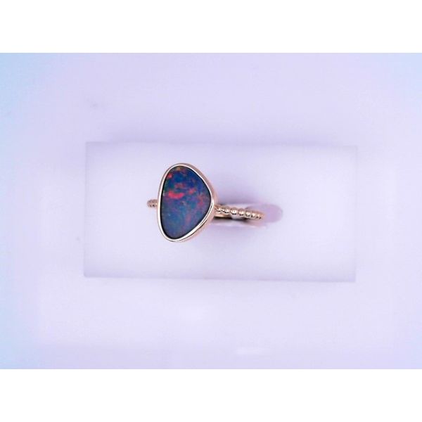 14K Gold Australian Opal Doublet Ring Vandenbergs Fine Jewellery Winnipeg, MB