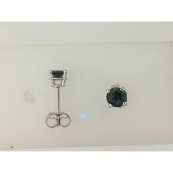 14K White Gold Montana Sapphire Studs Vandenbergs Fine Jewellery Winnipeg, MB
