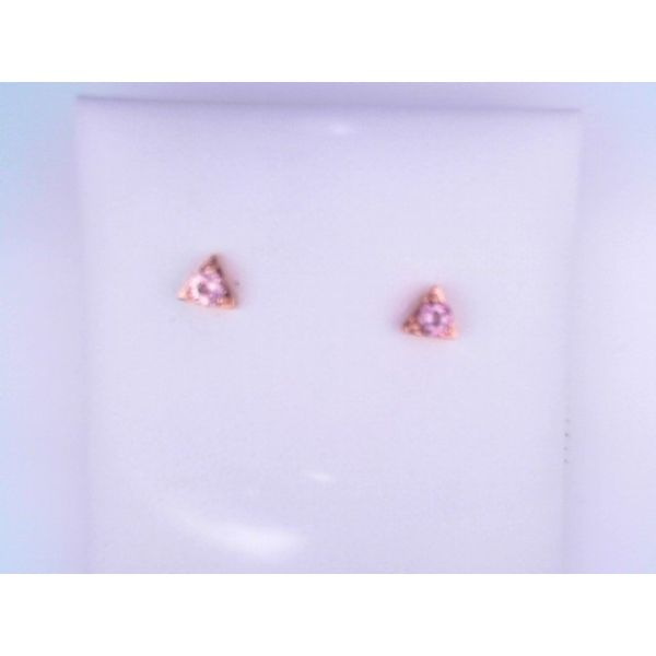 14K Rose Gold Lotus Garnet Earrings Vandenbergs Fine Jewellery Winnipeg, MB