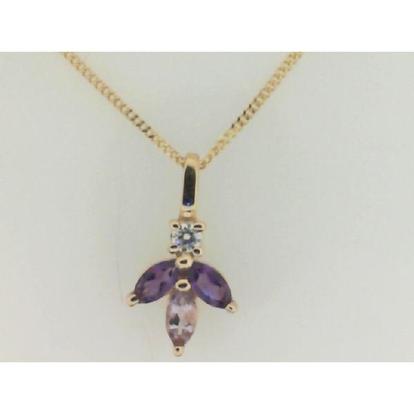 10K Gold Amethyst & Diamond Necklace Vandenbergs Fine Jewellery Winnipeg, MB