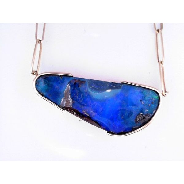 14K Gold Australian Boulder Opal Necklace Vandenbergs Fine Jewellery Winnipeg, MB