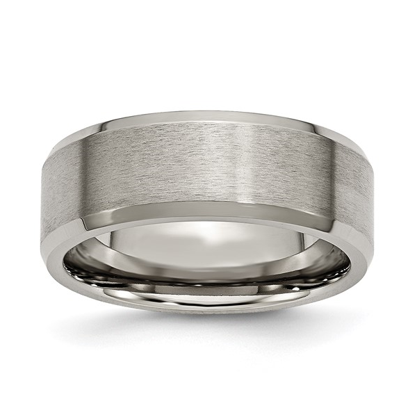 Titanium Brushed & Polished Band Vandenbergs Fine Jewellery Winnipeg, MB