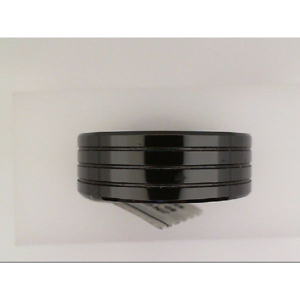 Grooved Black Ceramic Band Vandenbergs Fine Jewellery Winnipeg, MB