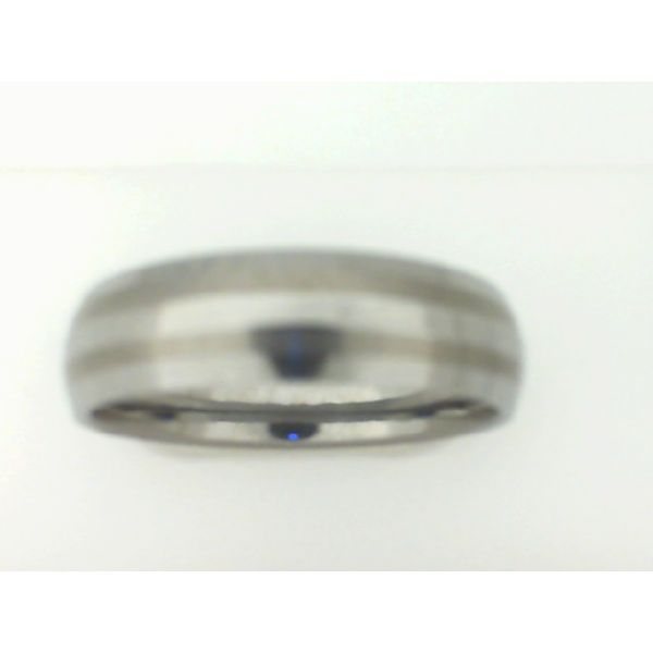 Tungsten Striped Wedding Band Vandenbergs Fine Jewellery Winnipeg, MB