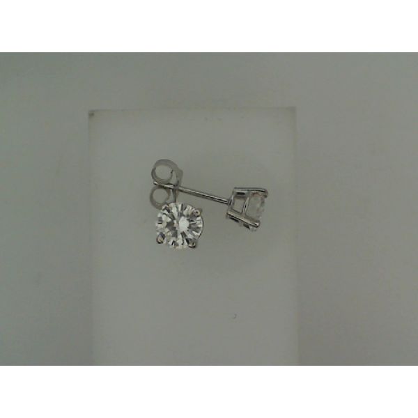 14K White Gold Moissanite Studs Vandenbergs Fine Jewellery Winnipeg, MB