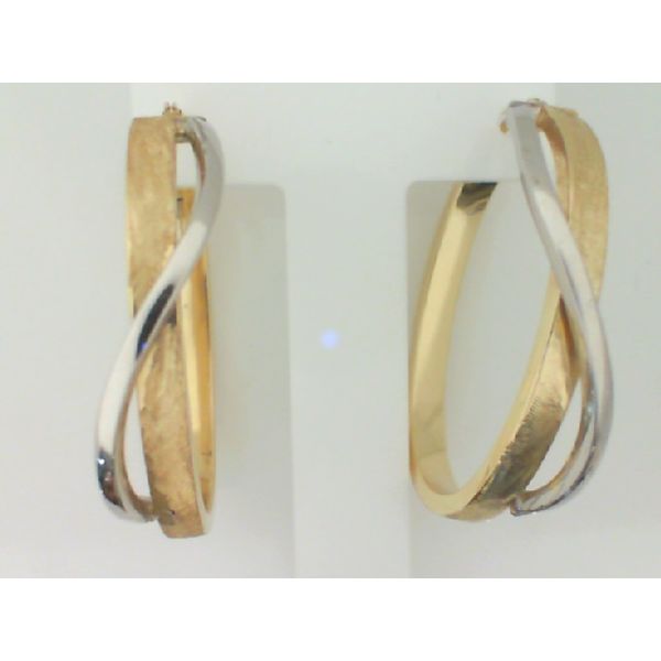 10K Two-Tone Hoops Vandenbergs Fine Jewellery Winnipeg, MB