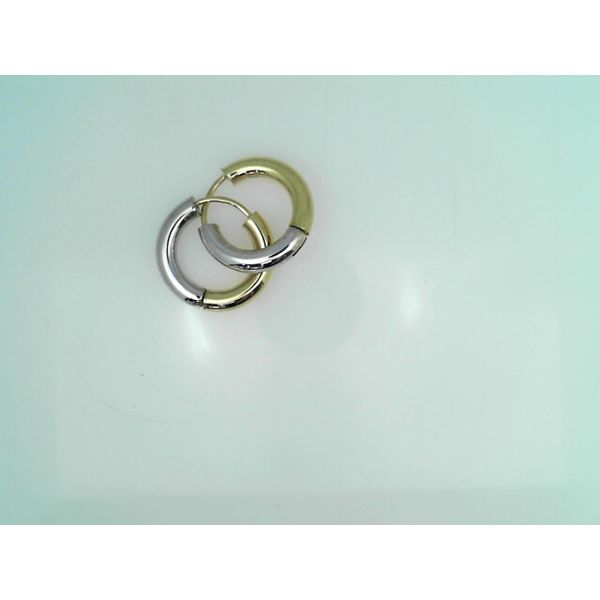 10K Two-Tone Mini Hoops Vandenbergs Fine Jewellery Winnipeg, MB