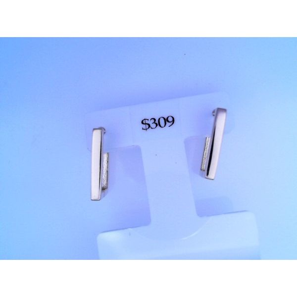 10K Yellow Gold Rectangle Hoops Vandenbergs Fine Jewellery Winnipeg, MB
