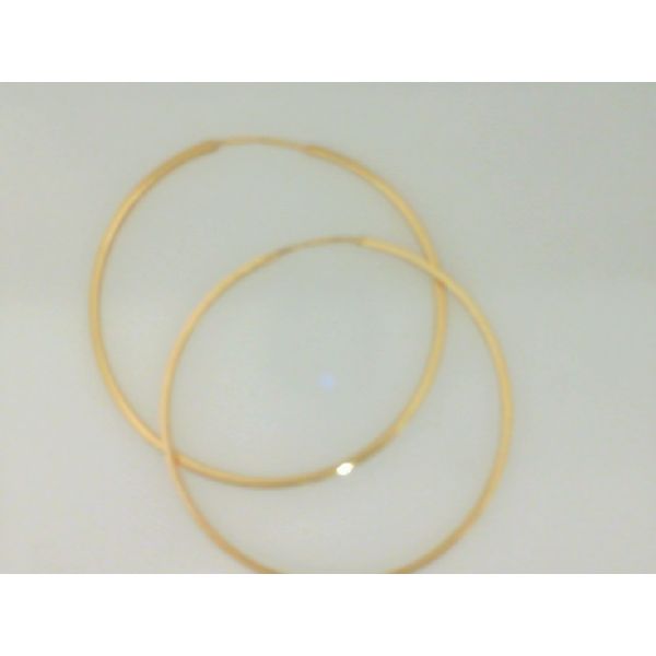 10K Yellow Gold Slim Endless Hoops Vandenbergs Fine Jewellery Winnipeg, MB