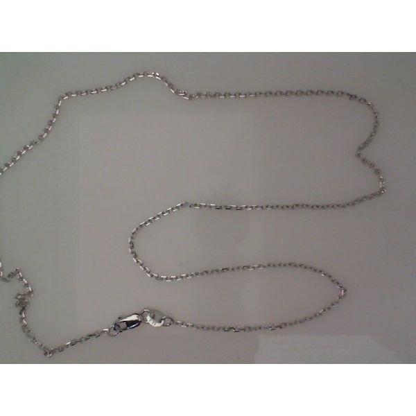 18" 14K White Gold Rolo Chain Vandenbergs Fine Jewellery Winnipeg, MB