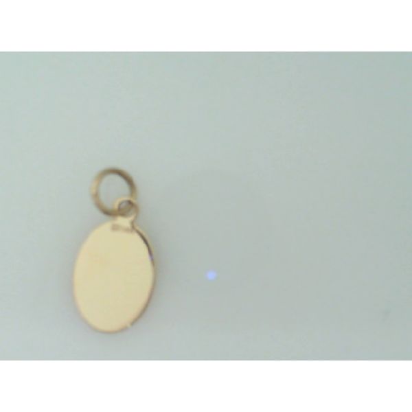 14K Gold Oval Disc Charm Vandenbergs Fine Jewellery Winnipeg, MB