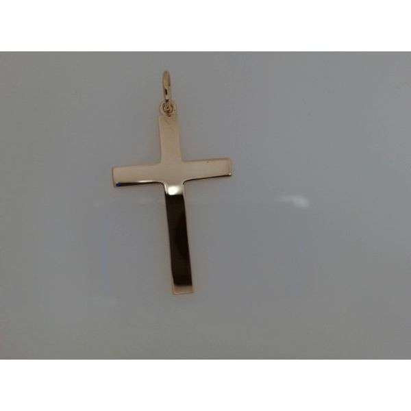 14K Yellow Gold Cross Pendant Vandenbergs Fine Jewellery Winnipeg, MB