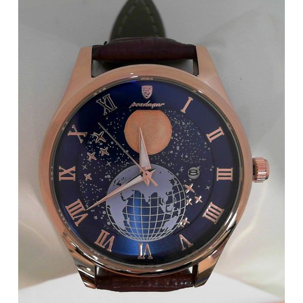 Rose Leather Globe Watch  Vandenbergs Fine Jewellery Winnipeg, MB