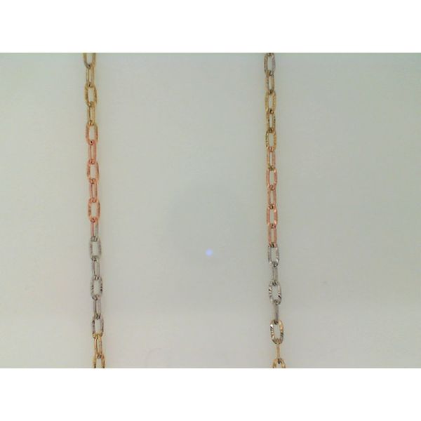 Tri-Tone Dainty Chain Necklace Vandenbergs Fine Jewellery Winnipeg, MB