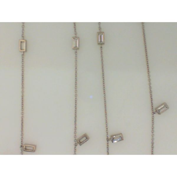 36" Baguette CZ Station Necklace Vandenbergs Fine Jewellery Winnipeg, MB