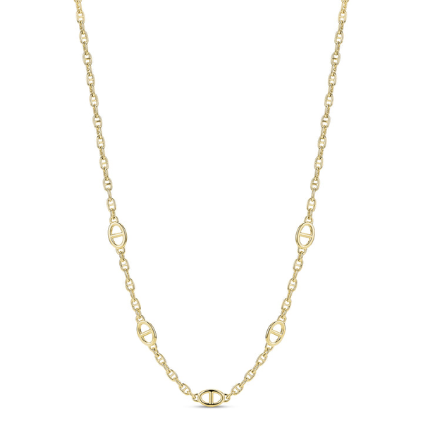 14K Gold Plated Mariner Link Necklace Vandenbergs Fine Jewellery Winnipeg, MB