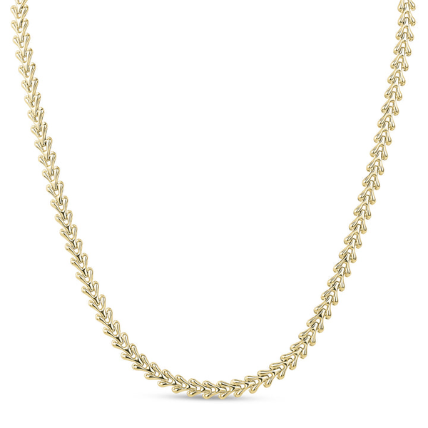 14K Gold Plated Flat Heart Chain Necklace Vandenbergs Fine Jewellery Winnipeg, MB