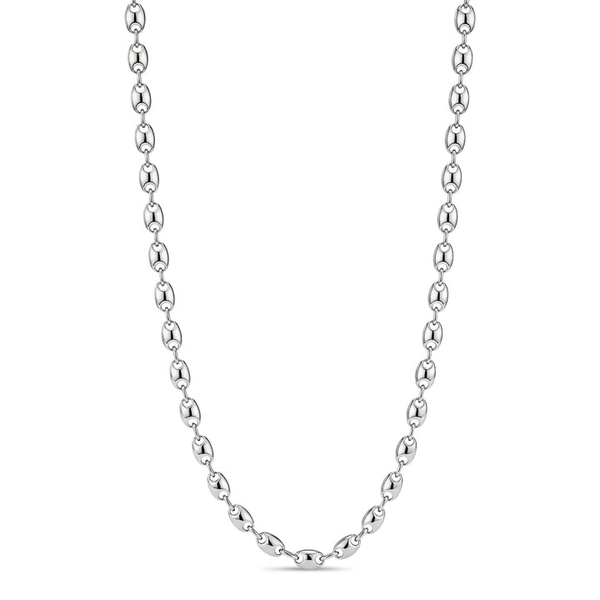 Sterling Silver Coffee Bean Link Necklace Vandenbergs Fine Jewellery Winnipeg, MB