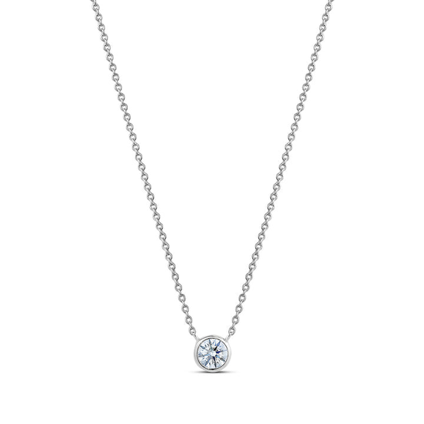 Sterling Silver Bezel CZ Necklace Vandenbergs Fine Jewellery Winnipeg, MB
