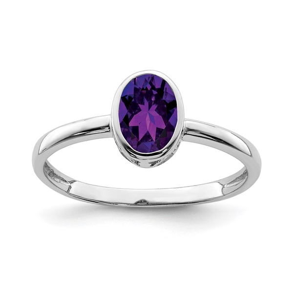 Sterling Silver Oval Amethyst Ring Vandenbergs Fine Jewellery Winnipeg, MB