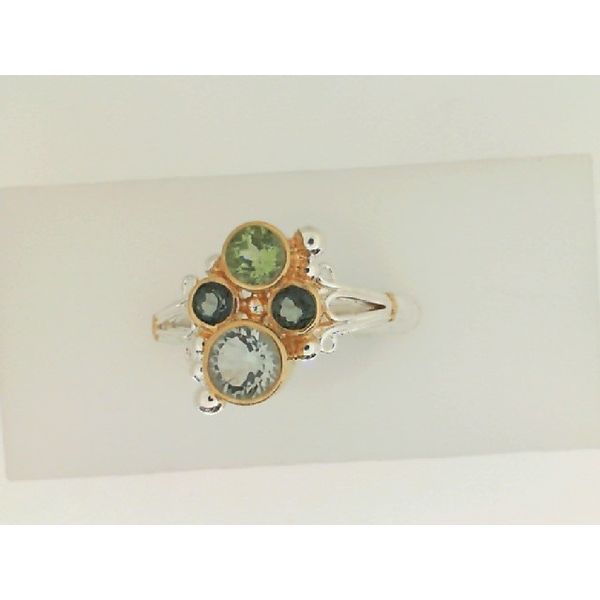 Two-Tone Peridot & Blue Topaz Ring Vandenbergs Fine Jewellery Winnipeg, MB