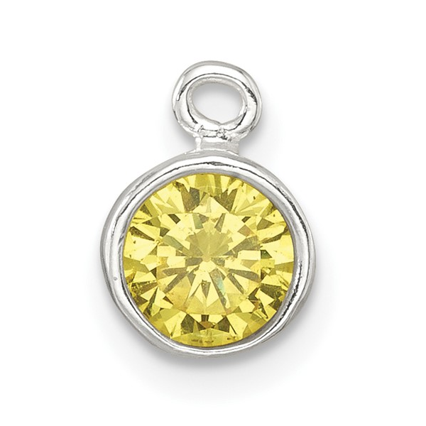 Sterling Silver Yellow CZ Charm Vandenbergs Fine Jewellery Winnipeg, MB