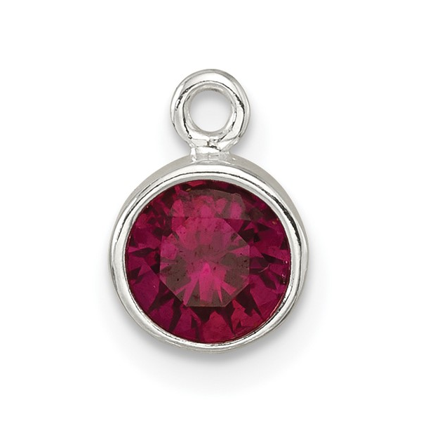 Sterling Silver Red CZ Charm Vandenbergs Fine Jewellery Winnipeg, MB