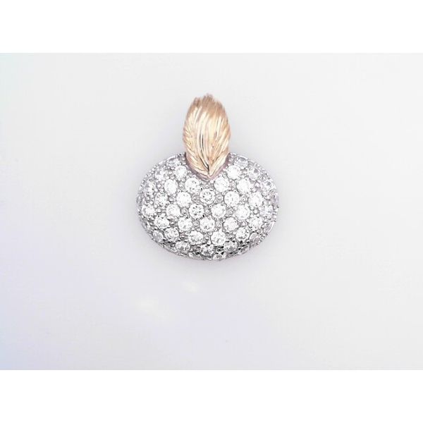 Two-Tone Sterling Silver CZ Pendant Vandenbergs Fine Jewellery Winnipeg, MB