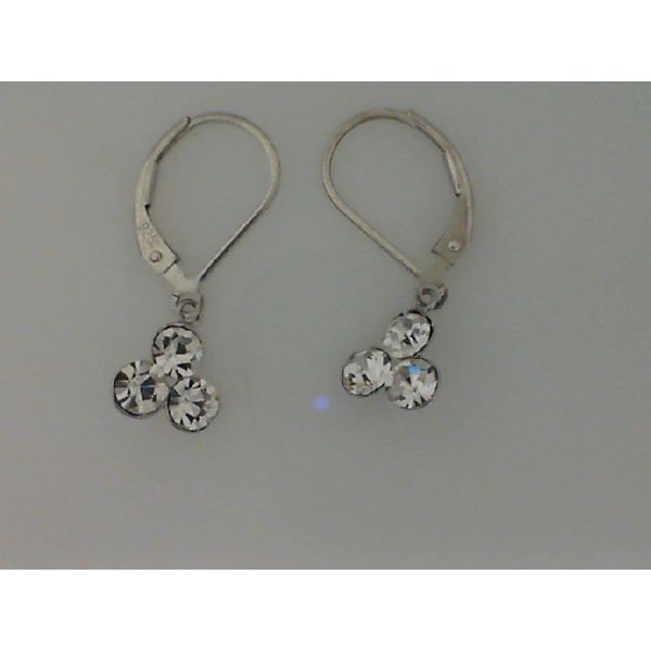 Sterling Silver Crystal Leverback Earrings Vandenbergs Fine Jewellery Winnipeg, MB