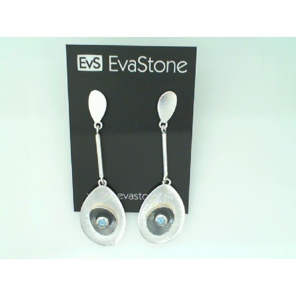 Sterling Silver Blue Topaz Drop Earrings Vandenbergs Fine Jewellery Winnipeg, MB